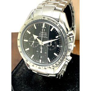 Omega Speedmaster Broad Arrow Men's Watch Swiss Automatic Chronograph 42mm